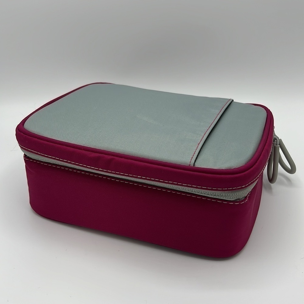 LUNCH BOX TRAVEL PACK WITH FREEZER PACKS PINK & GRAY